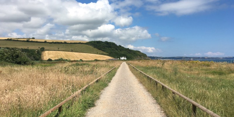 Image of a seaside path illustrating counselling and hypnotherapy with Carolyn Gillan